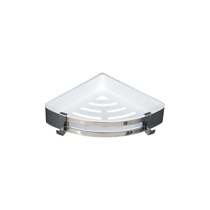 Vurahome - Dreieckiges, 2-teiliges Eckduschregal, Duschablage Ohne Bohren, Xu, Rostfreier Duschkorb, Badezimmeraccessoire, Seifen- Und Shampoohalter -
