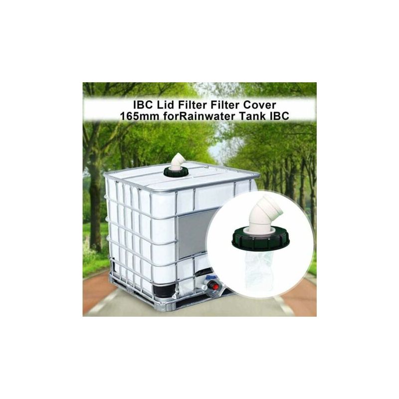 Vurahome - 165mm Ibc-deckelfilter – Waschbarer Nylonfilter Für 1000l-tanks – Entfernt Verunreinigungen – Kompatibel Mit Ibc-tanks