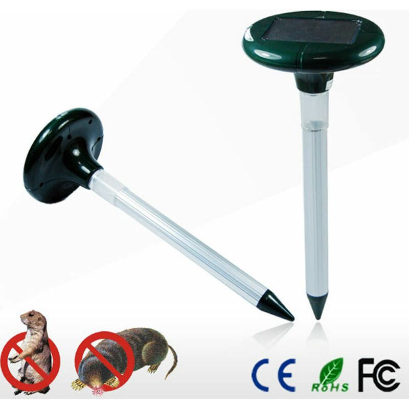 Vurahome – 4er-pack Ultraschall-solar-abwehrgeräte Gegen Maulwürfe, Schlangen, Ratten, Mäuse Und Schlangen, Wasserdicht