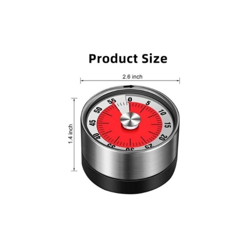 Vurahome - Mechanischer 60-minuten-timer, Xu, Magnetische Stoppuhr -