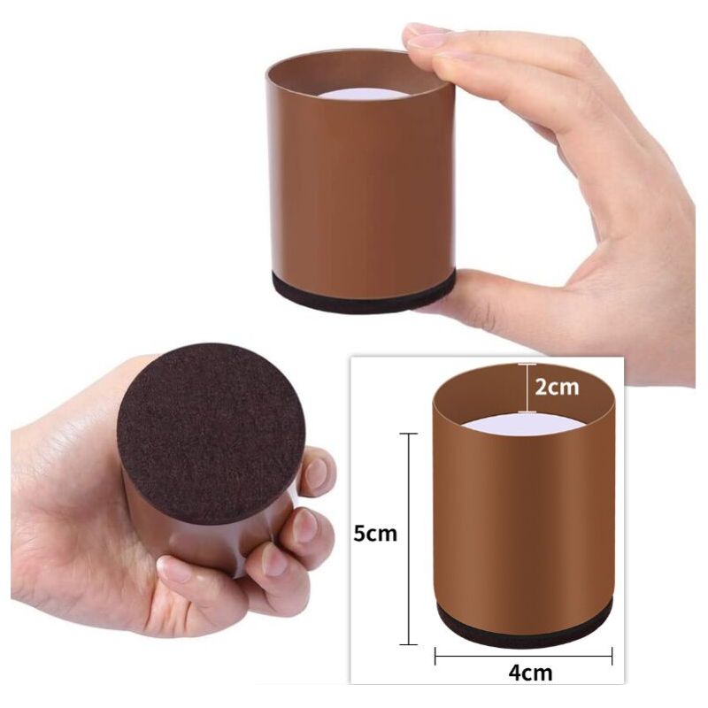 Vurahome – Bettbeinerhöhungen, 4er-set, Kohlenstoffstahl, Möbelfüße Erhöhen Die Höhe Um 5 Cm, Tragkraft: 4536 Kg, Tisch-, Stuhl- Oder Sofafüße, Platzsparend Für Büro Und Schlafzimmer