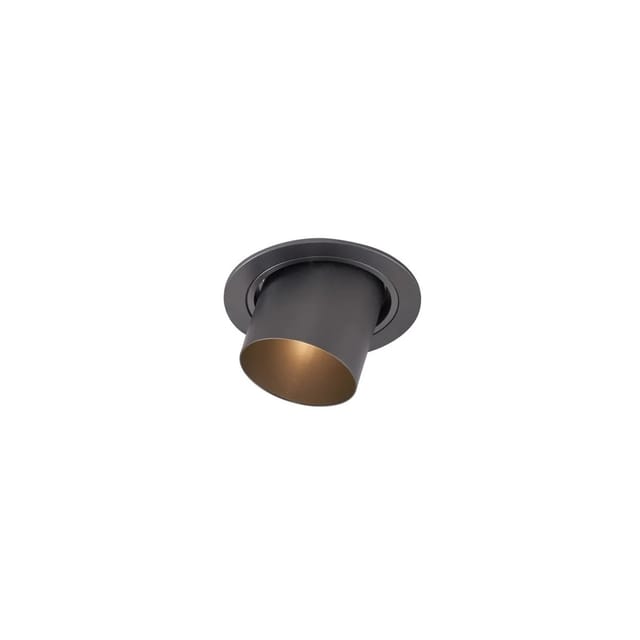 Moderner Einbaustrahler Gunmetal GU10 50 mm rund schwenkbar - Installa