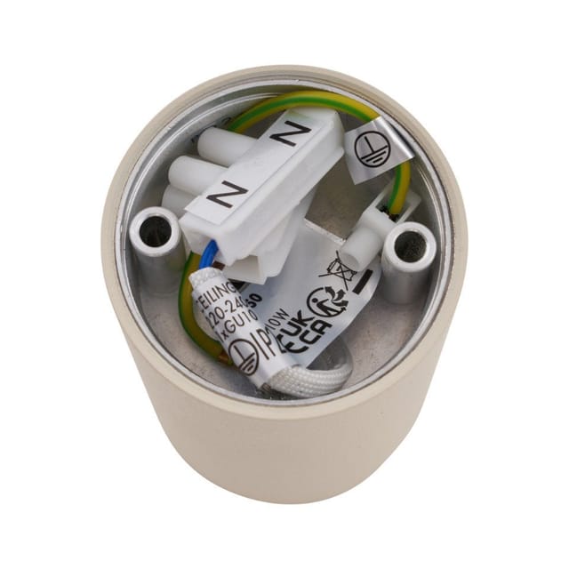Moderner Einbaustrahler Beige GU10 50mm rund - Tuba