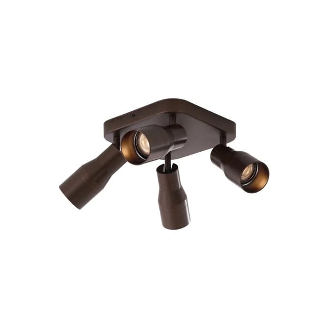 Deckenstrahler quadratisch dunkelbronzefarben GU10 50 mm 4-flammig - Stanley
