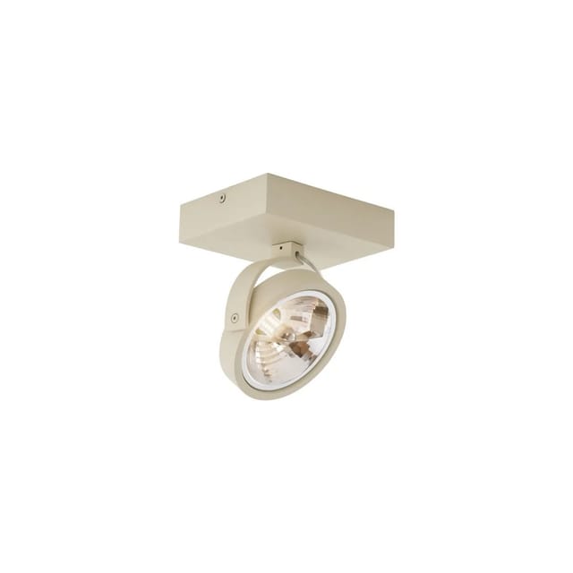 Moderne Deckenleuchte Beige G9 rund schwenk- und neigbar - Go