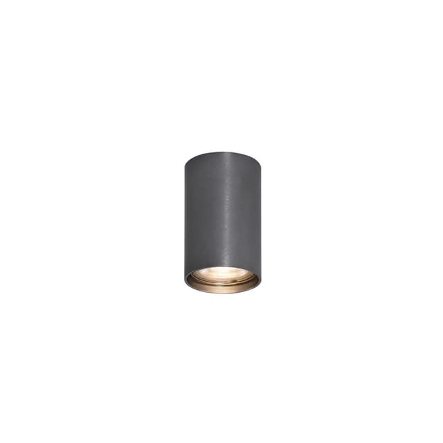 Moderner Aufbaustrahler Gunmetal GU10 50mm - Tuba