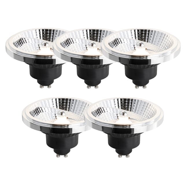 Luedd - 5er-Set GU10 3-Stufen-Dimmbare LED-Lampe 111mm 10,5W 770lm 3000K