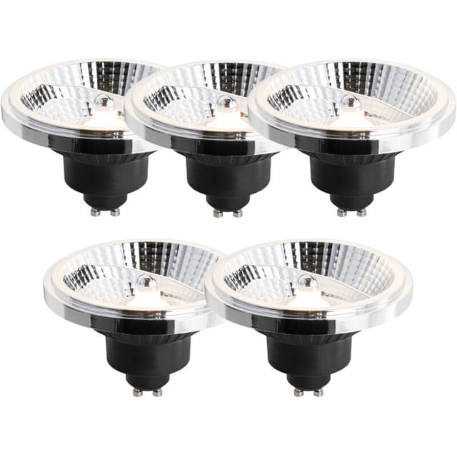 Luedd - 5er-Set GU10 3-Stufen-Dimmbare LED-Lampe 111mm 10,5W 770lm 2700K