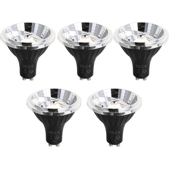 Luedd - Set mit 5 GU10 Dimmbare LED-Lampe 70mm 6,5W 600LM 3000K