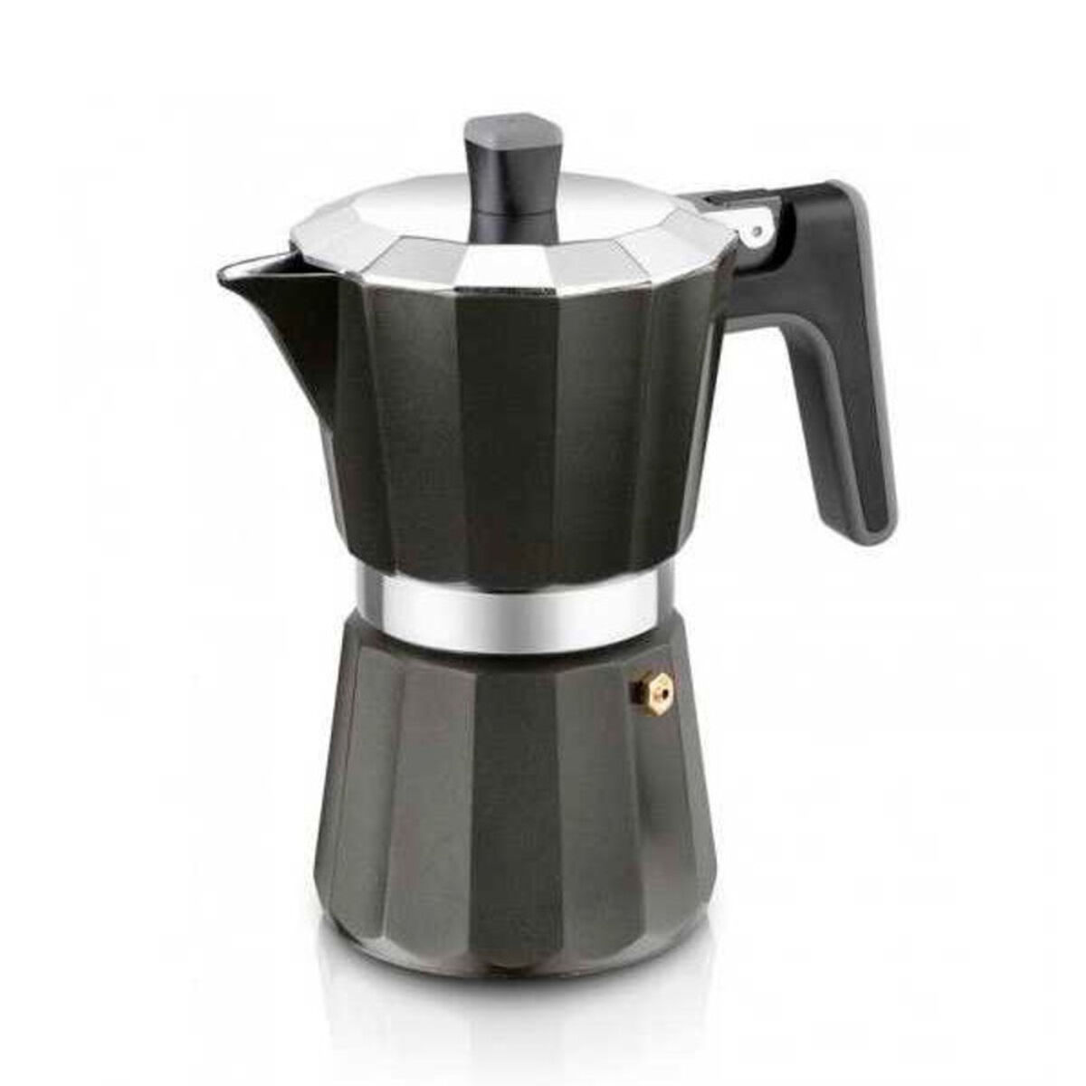 Italienische Kaffeemaschine Bra Perfecta A170487/ 12 Tassen/ Schwarz