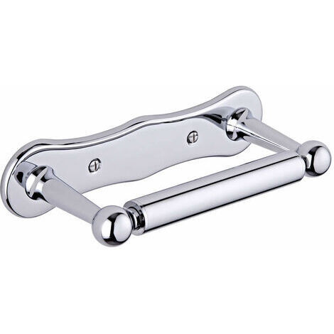 Hudson Reed – Dérouleur Papier Toilette Wc En Laiton Massif Chromé – Longueur 192mm – Largeur 76mm – Fixations Fournies – Garantie 5 Ans