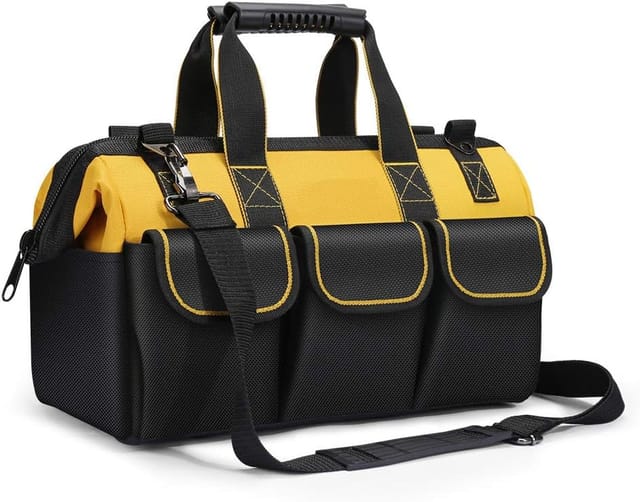 Werkzeugtasche, Werkzeugtaschen-organizer Mit Verstellbarem Schultergurt, Werkzeugtaschen-organizer Für Heimwerker Und Geräteaufbewahrung Mit Schultergurt, 30 X 15 X 22 Cm