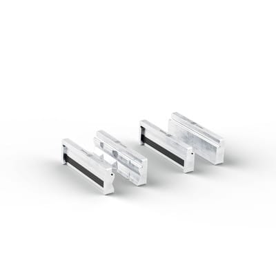 Schutzbackenpaar Set (p) Prisma und (b) Blank 110 mm Aluminium ( VersaMAG) - Fein