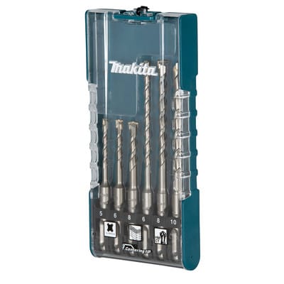 Steinbohrer-Set SDS-plus Centering tip 6-tlg., SDS-plus, Zweischneider, Zentrierspitze - Makita
