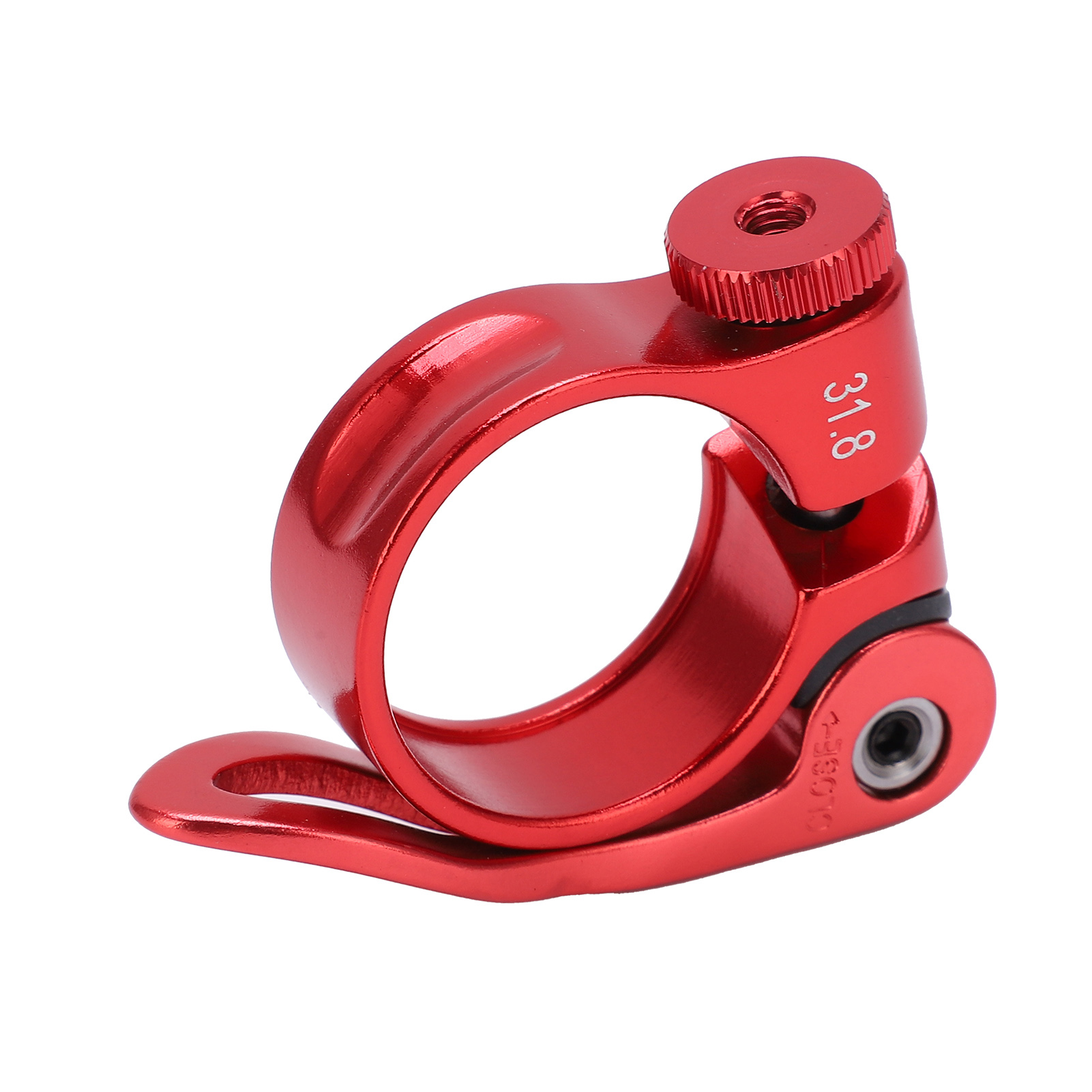Fahrrad-sattelstützenklemme, Korrosionsbeständig, Langlebig, Aus Aluminiumlegierung, Sattelrohrklemme Für Fahrräder, Rot