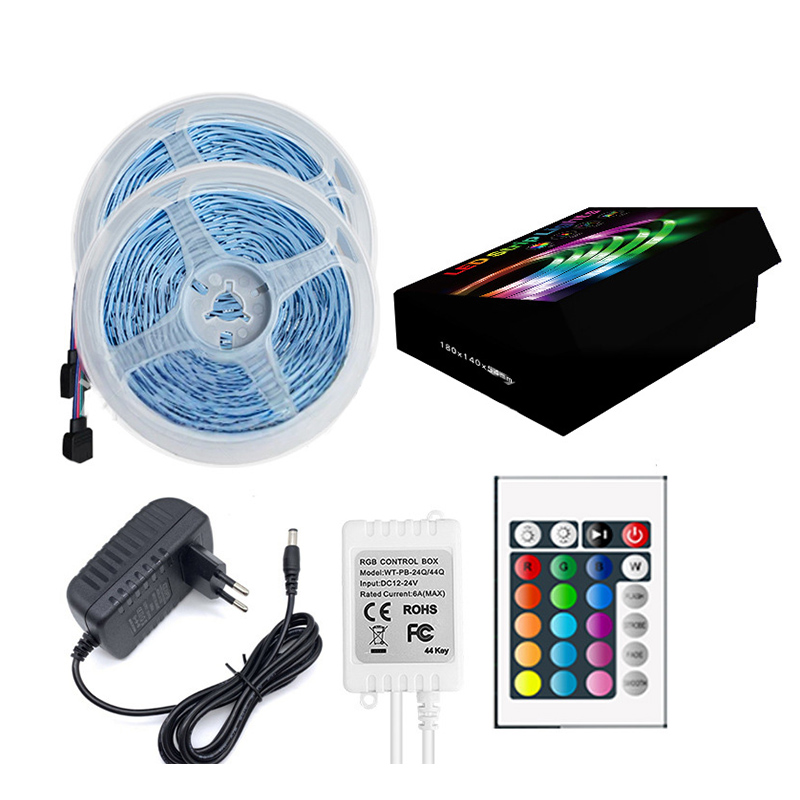 M Led-streifen Mit Fernbedienung - Weiß, 12 V, 5050