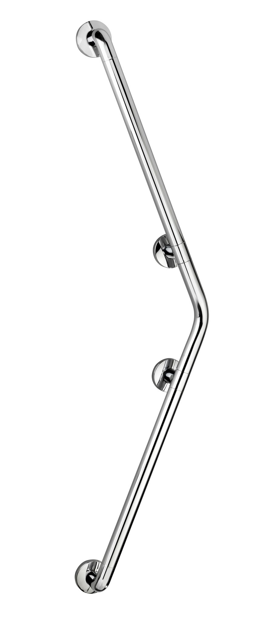 Wenko Wandhaltegriff Secura 67 X 67 Cm Chrom, Silber Glänzend, Aluminium Chrom, Kunststoff