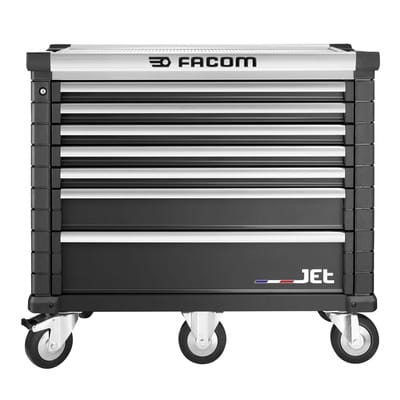 FACOM Werkstattwagen JET, 7 Schubfächer 5 Module, schwarz