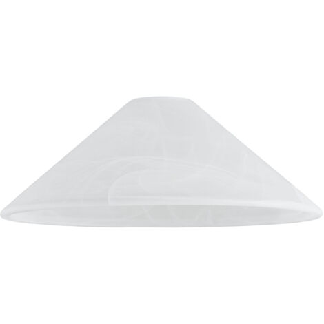 Konischer Lampenschirm Ø30cm Aus Mattiertem, Weißem Glas – Für China-lampen – Elegantes Design Für Moderne Interieurs