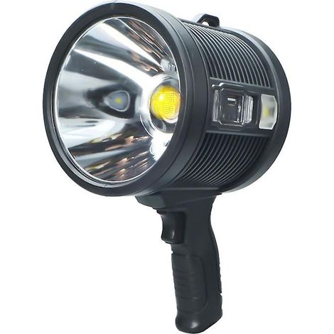 Led-taschenlampe 200000 Lumen, Superheller Spot, Wiederaufladbar, Handlich