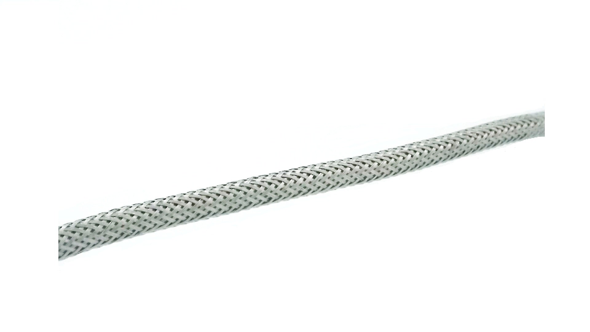 Elektrokabel Mit Metallgitter 3x0,75 Mm Silber Meterware