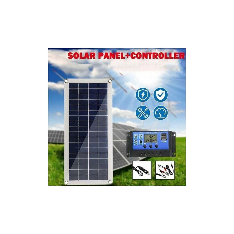 300w 12v Flexibles Solarpanel-komplettset Mit 10-60a-regler Und Zwei Usb-ausgängen Für Auto Und Boot, Umweltfreundliche Materialien
