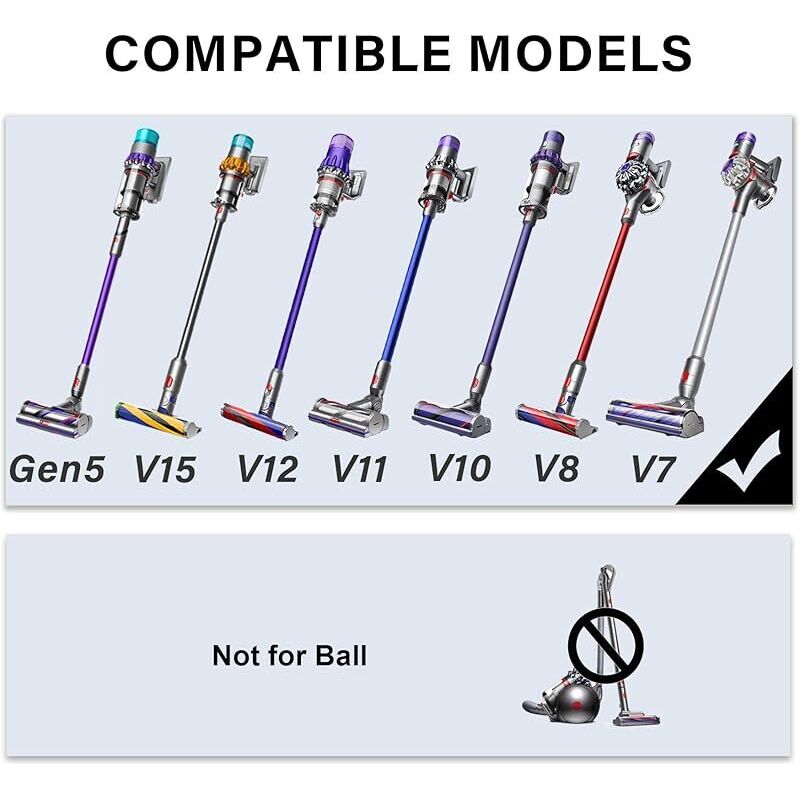 Forehill Zubehörset Befestigungsset Mit Verlängerungsschlauch Für Dyson V7 V8 V10 V11 Sv10 Sv11 Akku-staubsauger (6 In 1)