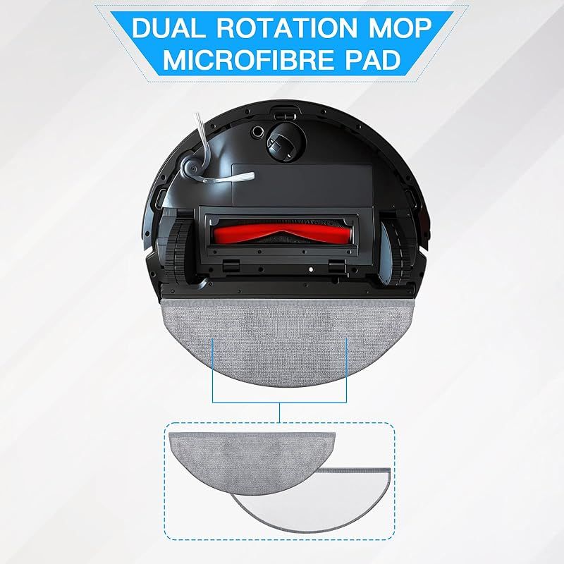 Ersatz-vorderköpfe Für Den Roborock Q10 X5/q10 X5+ Saugroboter. Reinigungszubehör, Reinigungspads, Ersatzteile, Langlebig, Waschbar.