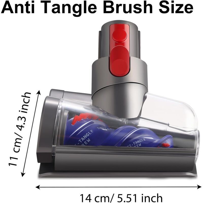 Staubsauger Mit Dyson Mini Turbo-bürstenaufsätzen, Kompatibel Mit V15/v11/v10/v8/v7. Starke Saugkraft Für Gründliche Reinigung. Reinigung Von Tierhaaren, Sofas, Matratzen Usw. Per Knopfdruck.