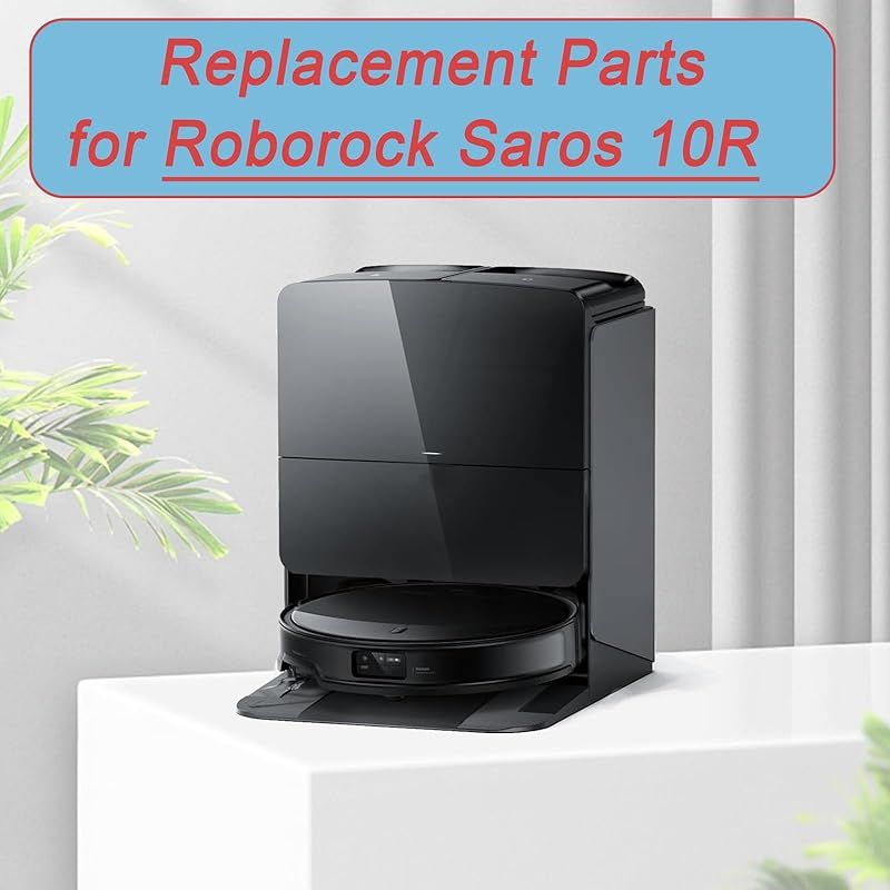 Forehill Ersatzteile Für Roborock Saros 10r/ Qrevo Curvx Staubsauger, Teile Mit 1 Hauptbürste, 4 Staubbeuteln, 4 Seitenbürsten, 4 Hepa-filtern, 6 Wischpads