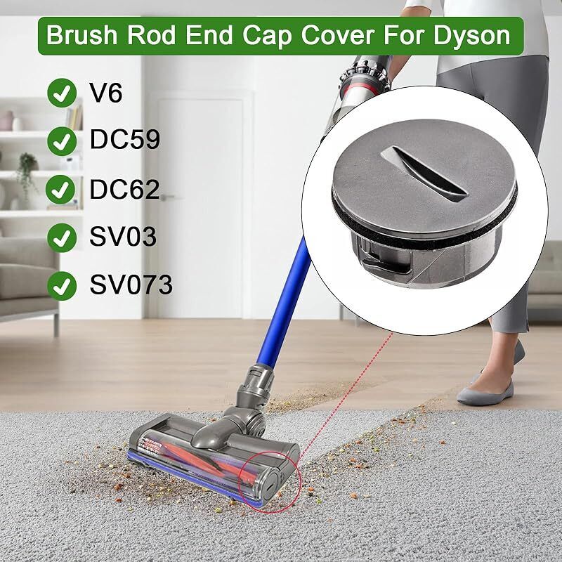 Forehill 2-teiliges Ersatz-zubehörset: Walzenbürstenaufsatz Für Dyson V6 / Dc59 / Dc62 / Sv03 / Sv073 Akku-staubsauger Mit Direktantrieb (ersatzteile)