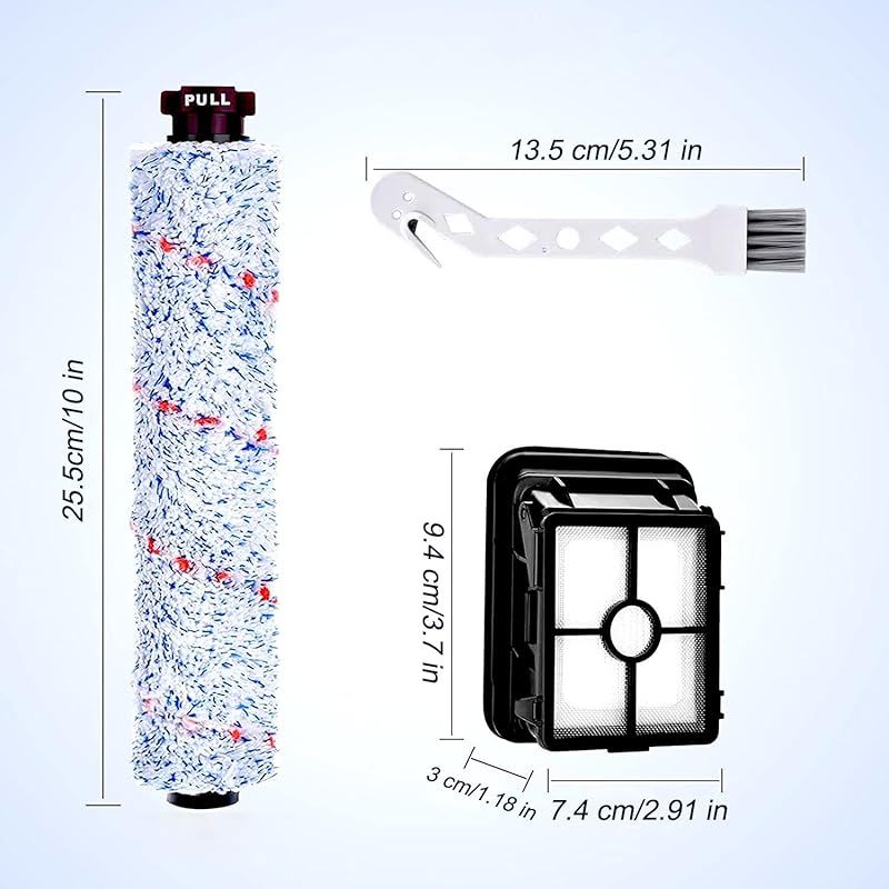 Zubehör Für Bissell Crosswave 3-in-1: 2 Ersatzfilter Und 2 Mehrzweckwalzen Für Bissell Crosswave Staubsauger 1866, 1785, 2052, 1713, 2225n