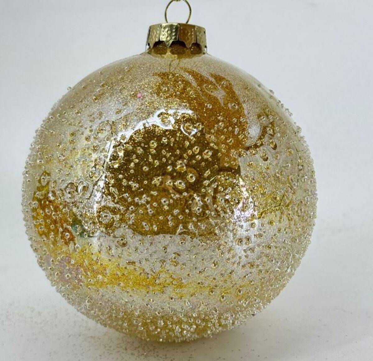 Bdn Glas 100mm Noppen Int Gold - Feeric Lights & Christmas