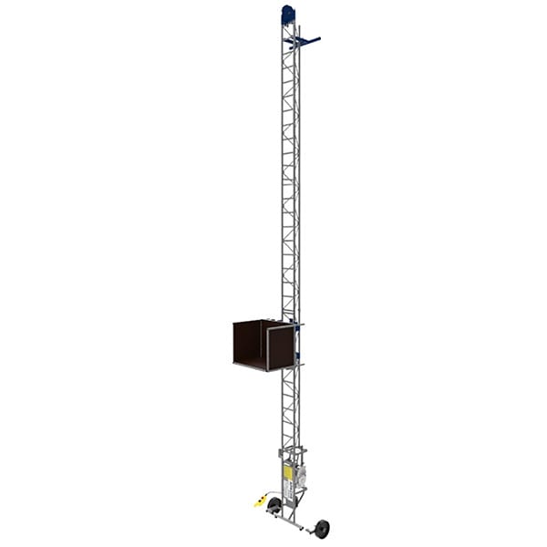 Materialaufzug 7 m mit Materialkiste – ohne Kniehebel – max. Tragkraft 150 kg - APACHE/7