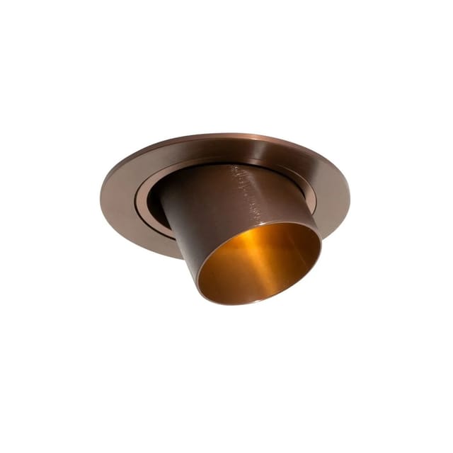 Moderner Einbaustrahler Dunkelbronze GU10 35mm rund schwenkbar - Installa