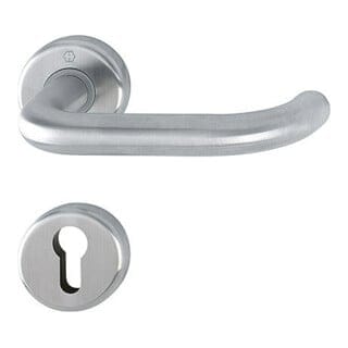 Rosettengarnitur Baden E1388Z/17KV/17KVS für Türstärke 37-42 mm U-Form pz din links / rechts d/d
