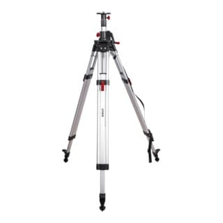 Baustativ 340 cm für Rotationslaser 5/8 Zoll mit metrischer Skala, stufenlos höhenverstellbar, Dreibeiniges Teleskopstativ aus hochwertigem Aluminium