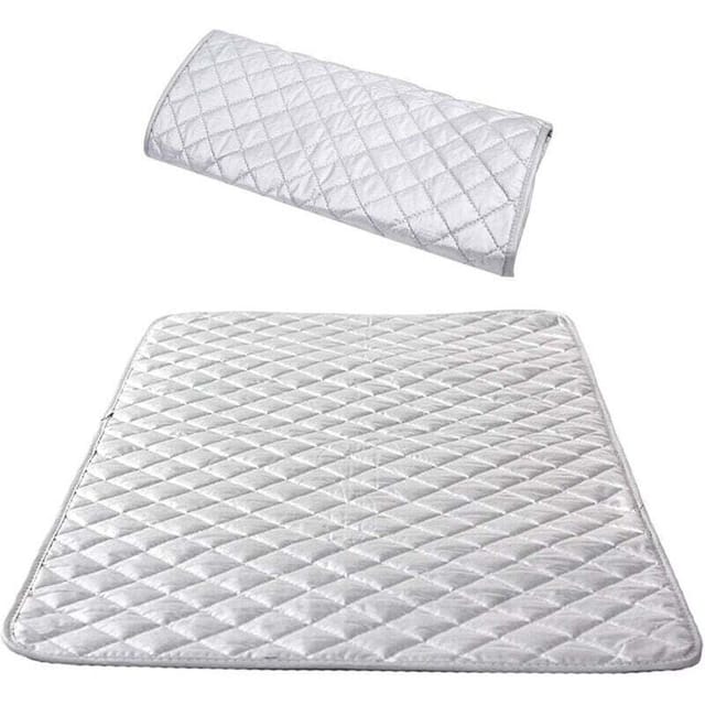 Isolierter Bügelbrettbezug, Dampfbügeltisch, tragbare Bügelmatte aus Baumwolle für Waschmaschine, Trockner, Reisen und Zuhause, 48 85 cm (1 Stück)
