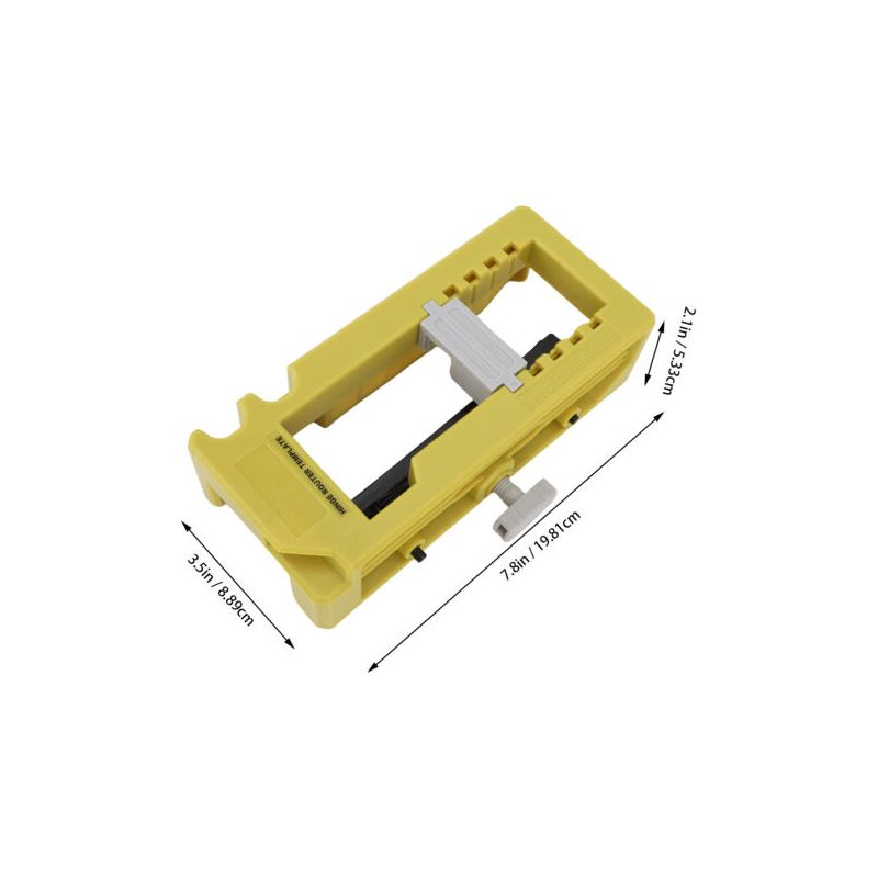 Diese Fräsvorrichtung Für Türscharniere Eignet Sich Für Scharniere Mit Einer Länge Von 7,6 Cm Bis 12,7 Cm Und Quadratischer Form Mit Einem Radius Von 6,35 Mm Oder 15,87 Mm.
