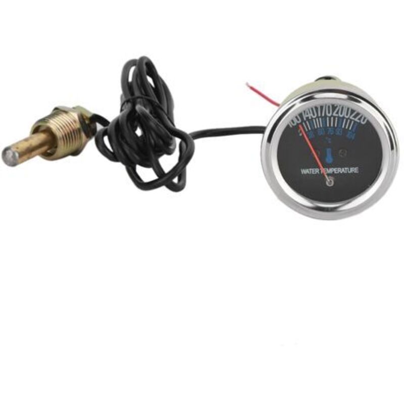 52-mm-wassertemperaturanzeige – Messbereich 38–104 °c – Metall – 12 V Spannung – Einfache Installation Und Kompatibel Mit Verschiedenen Fahrzeugen