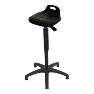 Stehhilfe mit Gleitern Sitzhöhe 640-890 mm PU-Sitz mit Tragegriff - Stier