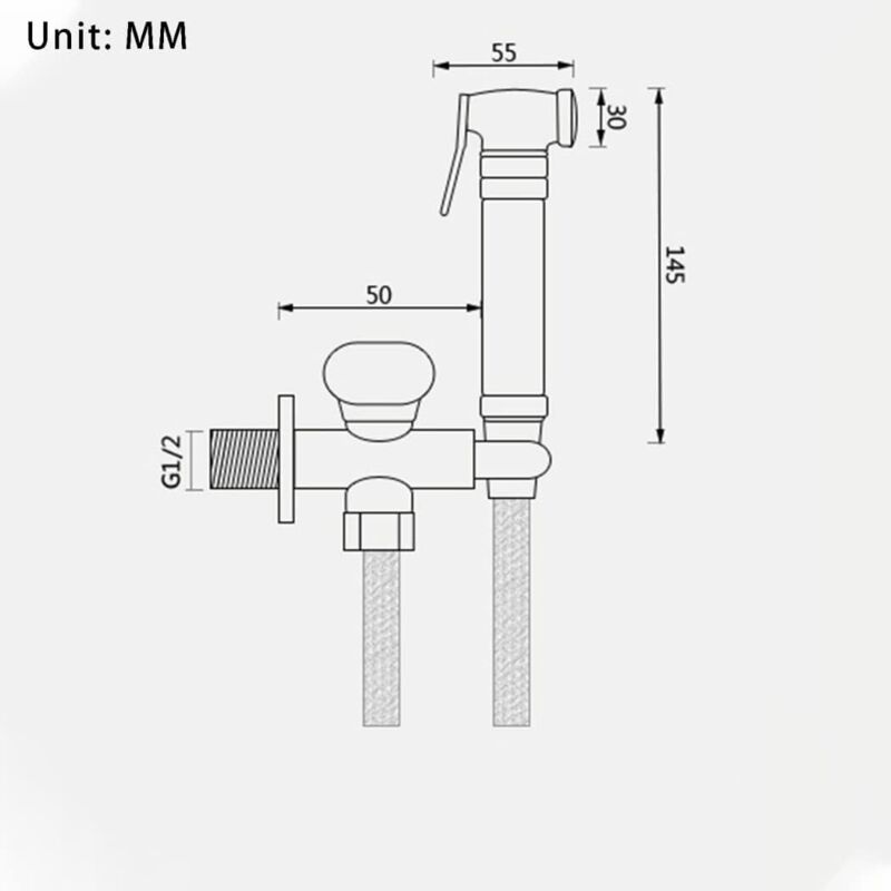 Bidet-sprühkopf Für Toilette, Handbrause Aus Antikem Messing Mit Schlauch, Wandbrause Für Babywaschbecken Und Haustierdusche, Bronze