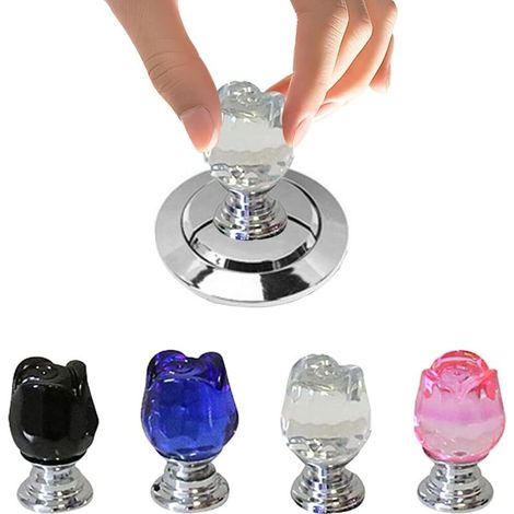 (rosa) 4 Stück Rosen-druckknöpfe Für Die Toilette, Dekorative Druckknöpfe, Toiletten-druckknöpfe, Spülkastenknöpfe Für Badezimmer, Zuhause, Hotel