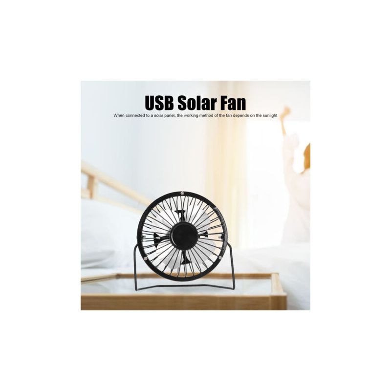 Tragbarer Usb-solarventilator, Effiziente Kühlung Und Belüftung Für Camping, Picknicks Und Wanderungen