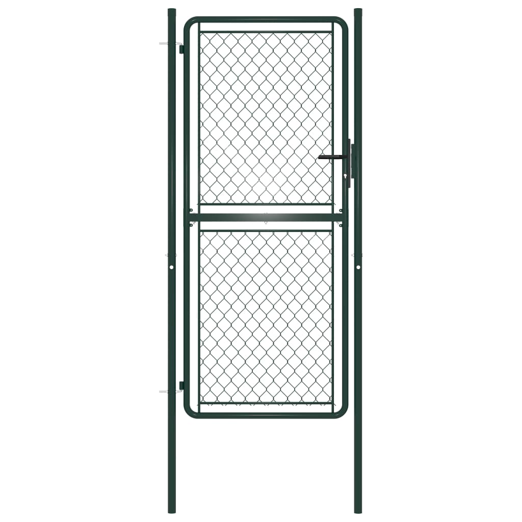 Gartentor Stahl 100×175 Cm Grün Vidaxl