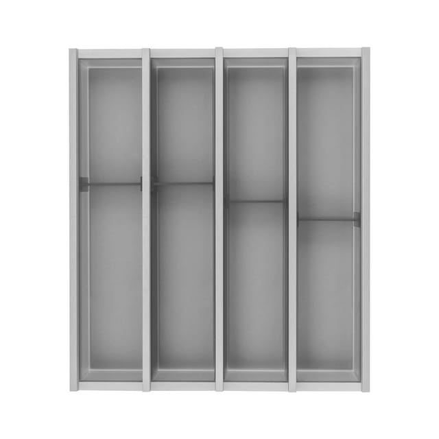 Besteckkasten für Schubladen Set Cuisio kb 450mm - Besteckorganizer passend zu Merivobox, Kunststoff/Aluminium graphit - Ninka