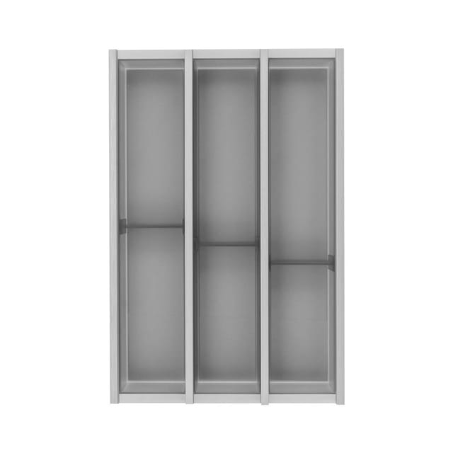 Besteckkasten für Schubladen Set Cuisio kb 400mm - Besteckorganizer passend zu Merivobox, Kunststoff/Aluminium graphit - Ninka