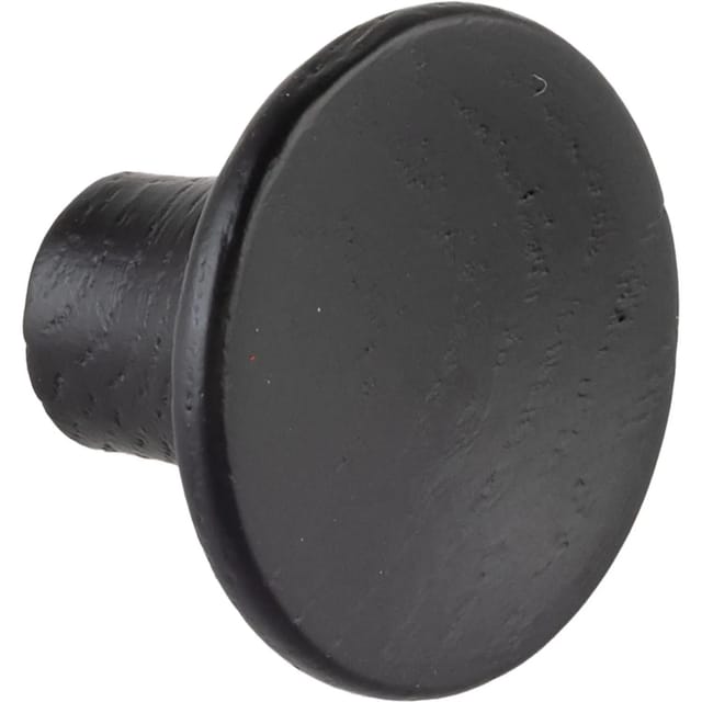 Furnipart - Möbelknopf Tuba ø 28mm - Holzgriff Möbelknauf Tiefe 19mm, Esche schwarz gebeizt