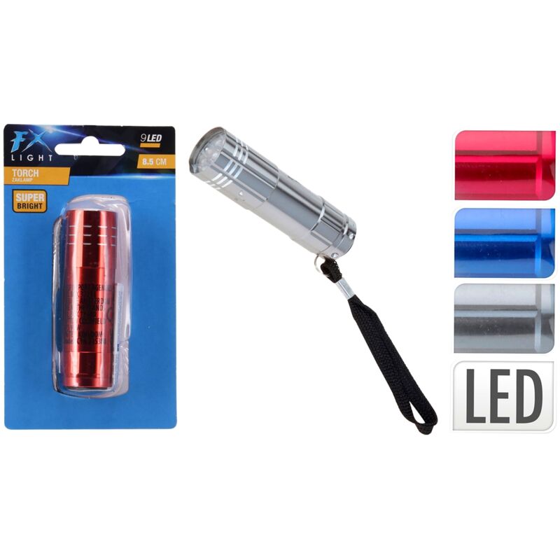 Aluminium-Taschenlampe 16 cm 80 Lumen Fx Light
