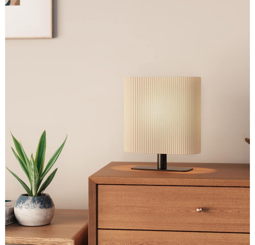 Home Deluxe - Kleine Tischlampe suko - Beige Tischlampe, moderne Tischlampe, stilvolle Tischlampe Bild 2